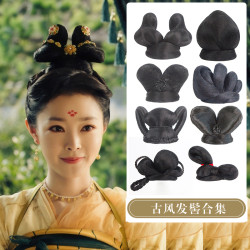 古風漢服假發女古裝造型漢服明制宋制多款新手百搭日常發包發髻