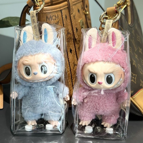 拉佈佈labubu掛件保護套迪士尼星黛露展示袋防塵袋子可掛痛小包包