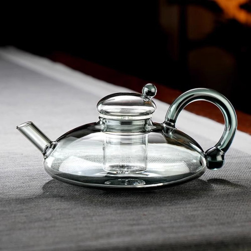 電陶爐煮茶器鼠壺2024新款高档茶水分離泡茶盃加厚玻璃圍爐煮茶