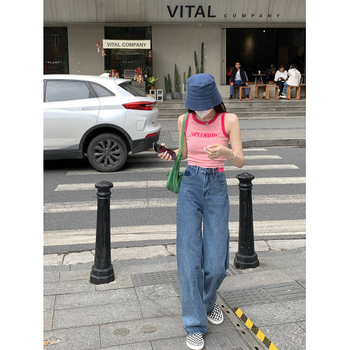 宋正恩粉色t恤打底上衣小吊帶