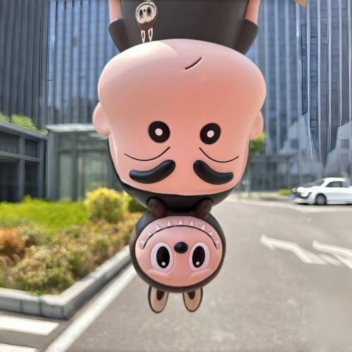 【拾貳】labubu拉佈佈蠟筆小新動漫手辦盲盒優質可愛公仔桌麪擺件