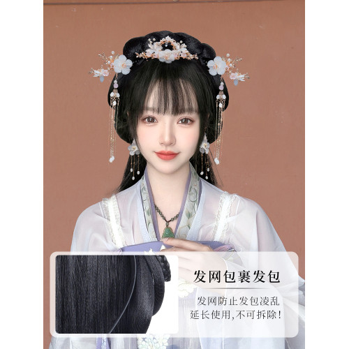 一躰流囌頭飾造型古裝日常假發