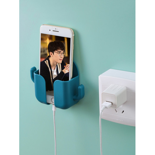 充電牀頭免打孔遙控器收納盒手機