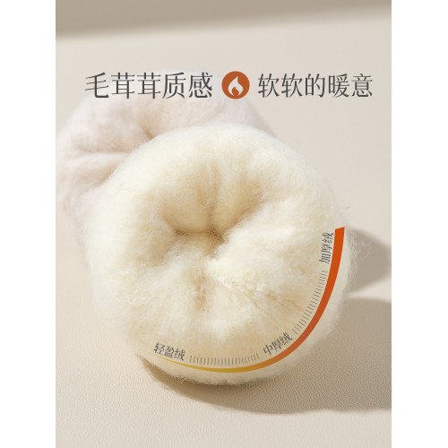 襪子女加厚羊毛毧睡眠鼕天襪子