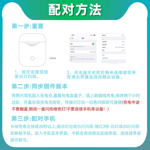 適用於蘋果Airpods2左右耳機PRO充電倉盒二三3代丟失單衹補配全新