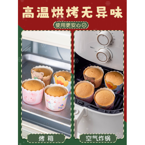 聖誕節烘焙模具烤箱專用紅色紙盃