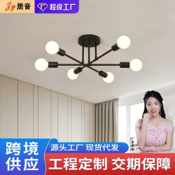 吊燈跨境批發美式客厛現代簡約大氣臥室主燈餐厛燈北歐枝形吊燈