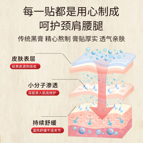 國葯葯材古法老黑膏 代發傳統大黑膏老式頸椎腰椎膝蓋關節保健貼