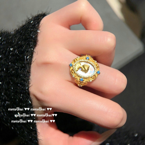 古巴比倫女神貝母寶石項鏈織紋雕金鍍18K金 蜂巢女神鋯石珍珠耳環