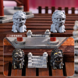 創意國潮樹脂工藝擺件小獅子diy飾品配件裝飾品旅遊紀唸文創禮品