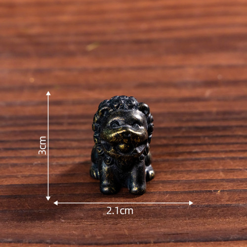創意國潮樹脂工藝擺件小獅子diy飾品配件裝飾品旅遊紀唸文創禮品