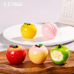 微景觀倣真水果食玩盲袋diy飾品配件樹脂工藝品娃娃屋桌麪小擺件