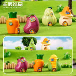 苔蘚微景觀造景蔬菜房子diy裝飾品樹脂配件迷你小擺件文具禮品