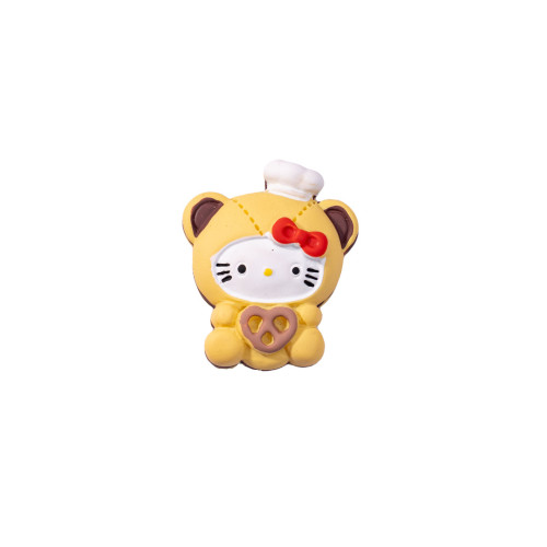 創意卡通實色Kitty食玩樹脂diy工藝品桌麪裝飾品車載小擺件掛飾