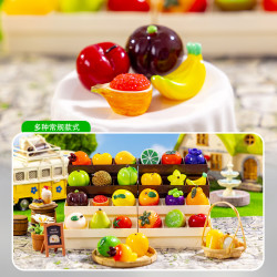 倣真小食玩水果萌粒diy飾品樹脂拆盲袋小配件文具禮品裝飾擺件