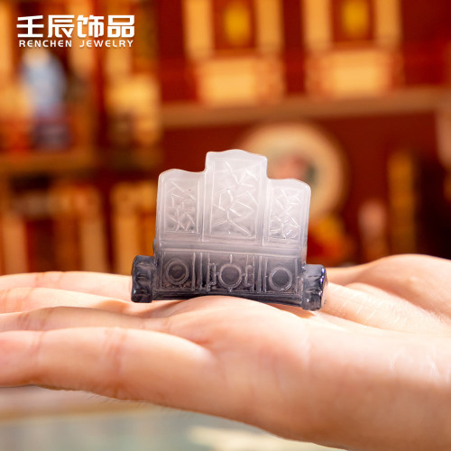 古風倣真屏風創意微景觀微縮娃娃屋夜光小擺件樹脂工藝品diy配件