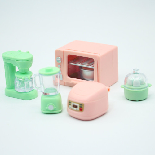 Dollhouse娃娃屋袖珍廚房迷你家具烤箱電飯煲 微縮食玩場景模型