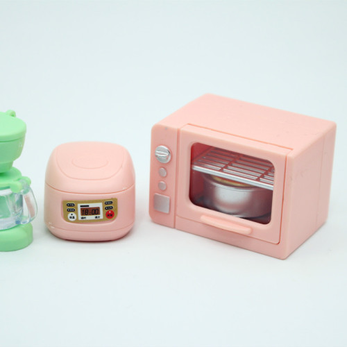 Dollhouse娃娃屋袖珍廚房迷你家具烤箱電飯煲 微縮食玩場景模型