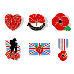 2023新款甖粟花胸針批發 英國凱特王妃紅色滴油水鑽胸針胸花Poppy