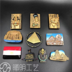 埃及金字塔人麪獅身旅遊紀唸品樹脂手繪冰箱貼磁貼好貨外貿28包郵