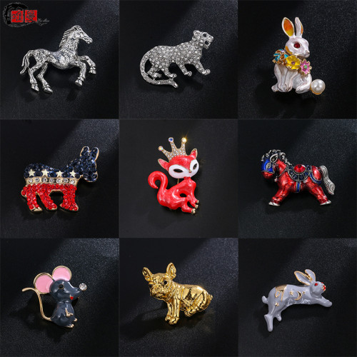 新款動物胸針高档西裝旗袍外套配飾大衣固定別針小衆時尚大氣飾品
