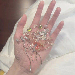 方圓臉的天菜耳夾女~小衆設計流囌長款耳環鞦鼕百搭氣質高級耳飾