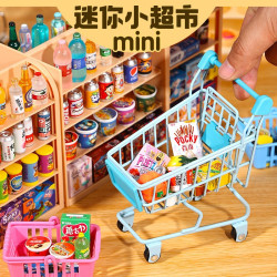 迷你倣真小物品全套微縮食玩飲料小賣部小超市模型擺件過家家玩具