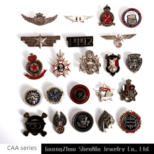 【CAA現貨】ins潮品金屬學院英倫風復古星星徽章別針胸花大衣胸章