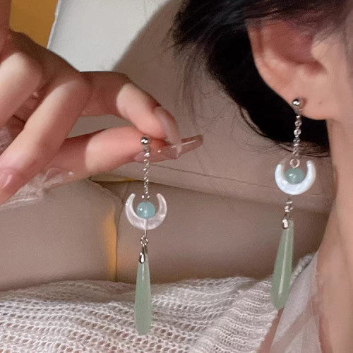 中古風長款流囌耳環女輕奢ins高級感耳墜小衆氣質新中式爆款耳飾
