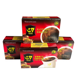 進口越南G7咖啡中原G7純黑咖啡粉無蔗糖食品電商直播一件代發