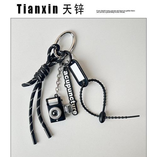 miu系包掛卡通小熊頭像迷你高爾夫球鑰匙扣miu編織繩包包掛件