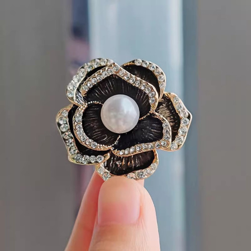 多款玫瑰花花朵珍珠胸針 復古高級精致胸花西裝別針飾品 廠家批發