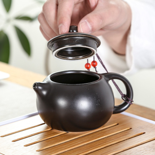 亞光旅行茶具套裝家用快客盃便攜式小套高档茶壺茶盃禮品贈送印字