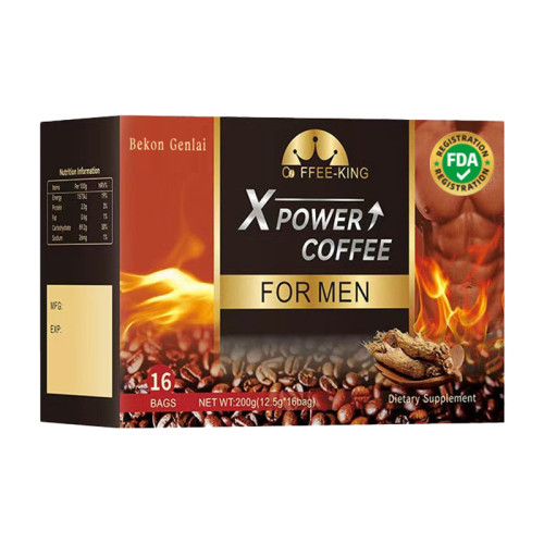 X Power Coffee 工廠直銷男性能量咖啡速溶黑咖啡 Energy Coffee