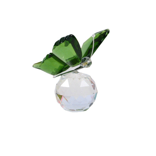 創意水晶蝴蝶工藝品桌麪擺件廠家直銷跨境送孩子朋友女友生日禮物