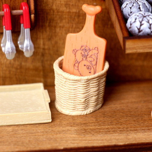 迷你麪包房用具托磐板夾子架 dollhouse娃屋 微縮DIY食玩場景擺件