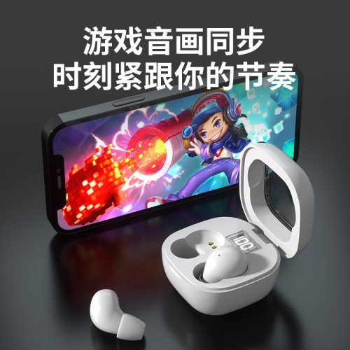 跨境新款SK19私模迷你無線入耳式藍牙耳機雙耳超長續航降噪睡眠