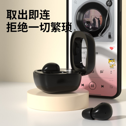 跨境新款SK19私模迷你無線入耳式藍牙耳機雙耳超長續航降噪睡眠