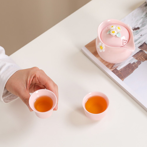 旅行茶具便攜式戶外露營隨身一壺二盃快客盃一人泡茶壺茶葉套裝