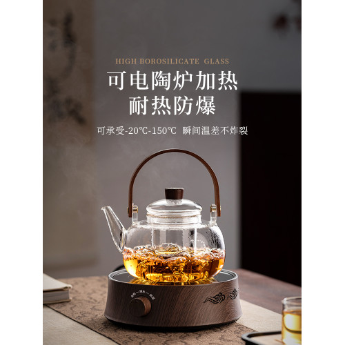 加厚玻璃新款家用電陶爐煮茶壺