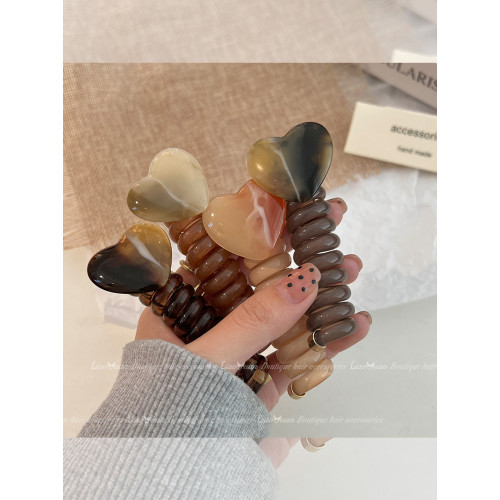 日系高級感電話線發圈馬尾頭繩