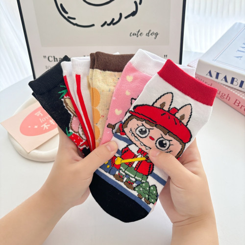 日系女船襪動漫可愛淺口卡通
