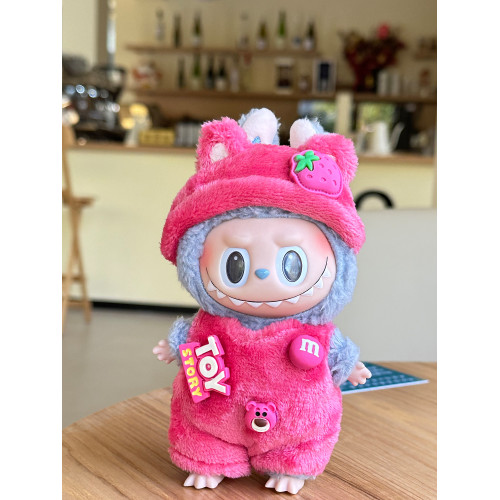 適用娃衣佈替掛件衣服搪膠衣服】玩偶17cm僅著【拉佈labubu