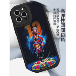 蘋果14promax手機殼梅西小羊皮iPhone16手機殼plus高級感足球適用15promax男士流行13pro小衆時尚潮16pro新款