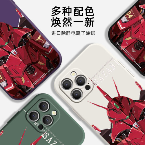 【沙紥比】蘋果14pro高達磁吸16手機殼iPhone15promax機器人男款適用15/14/13/12潮牌時尚手機殼蘋果13promax