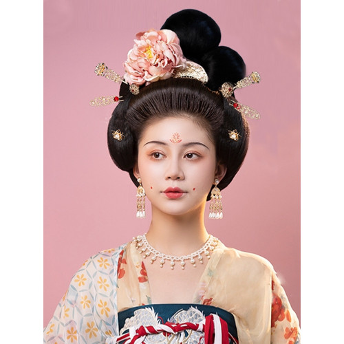 唐風造型古裝漢服發髻