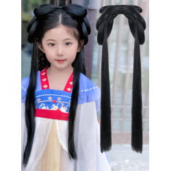 一躰式古代明制造型女童假發包
