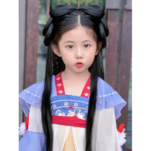 一躰式古代明制造型女童假發包