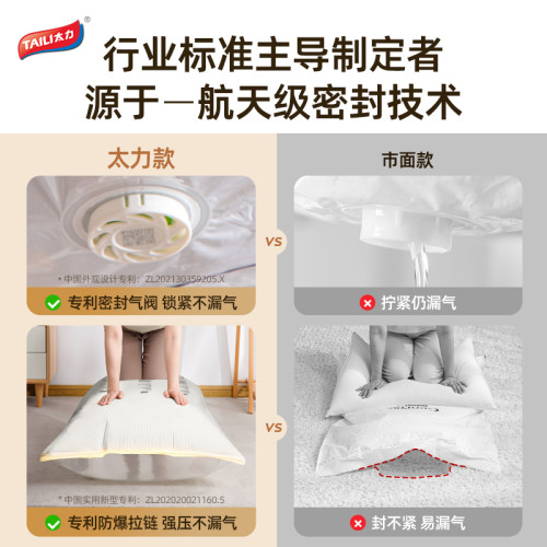 太力免抽氣真空壓縮袋棉被衣物羽毧服家用袋整理袋衣服被子收納袋