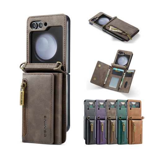 card case適用zflip5保護殼samsung galaxyzflip6手機殼三星zflip3手機套零錢卡包zfilp4折曡電話皮套男cover